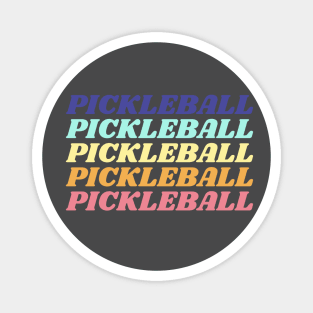 Retro Pickleball Magnet